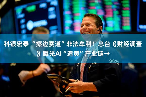 科银宏泰 “擦边赛道”非法牟利！总台《财经调查》曝光AI“造黄”产业链→